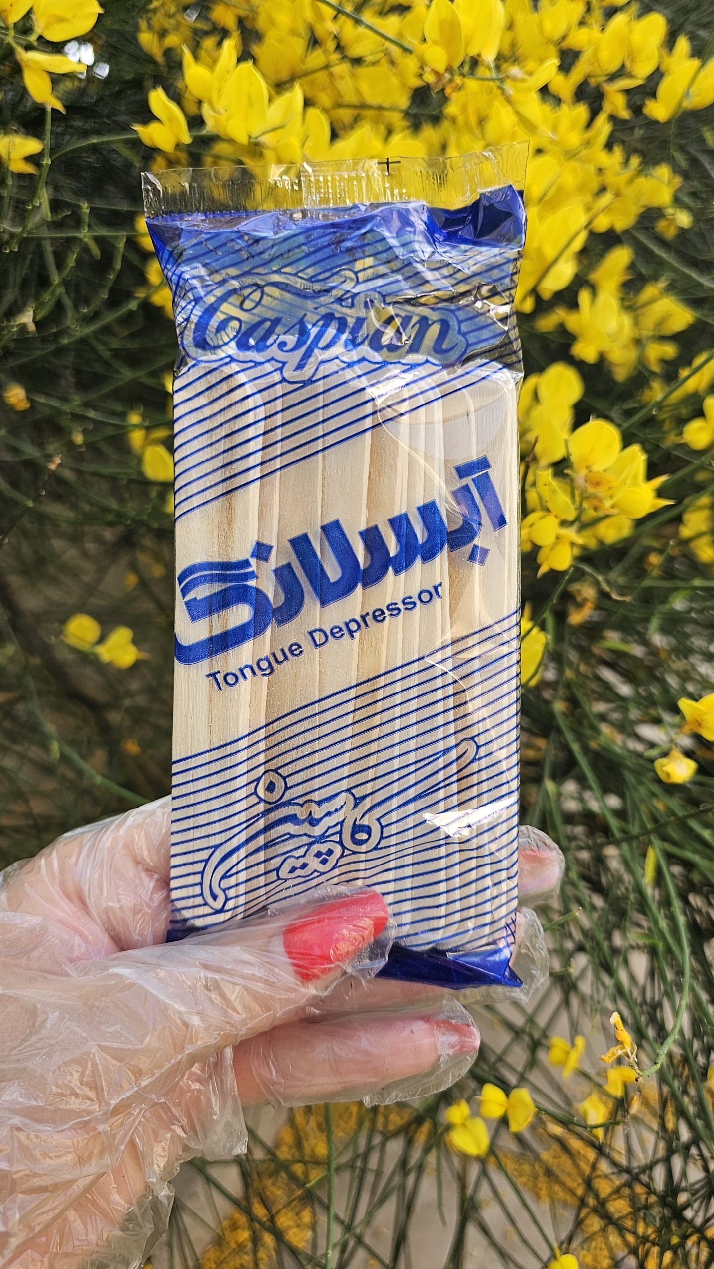 کاردک چوبی (اپیلاسیون)25 عددی کاسپین