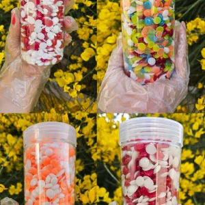 وکس عدسی ژله ای تر کیبی ۴۵۰ گرمی استوانه